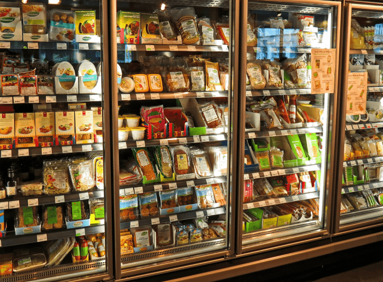 commercial refrigerator of a shop